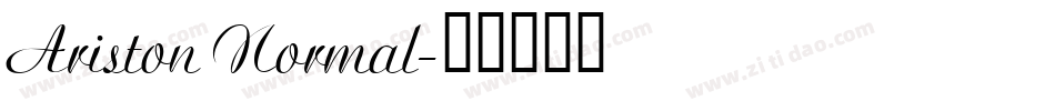 Ariston Normal字体转换